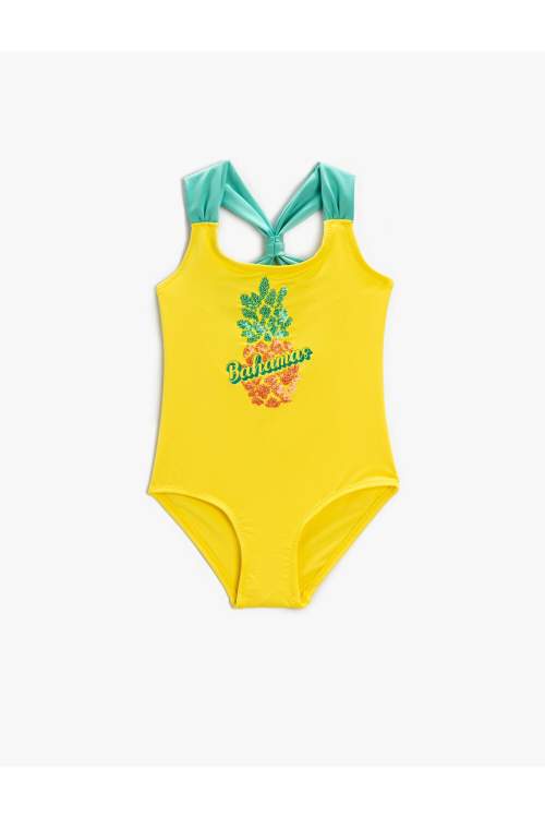 Koton Swimsuit - Yellow - Plain