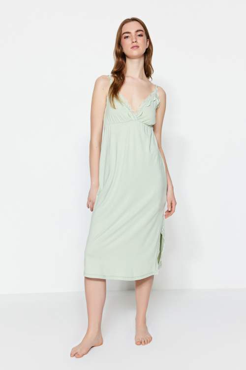 Trendyol Nightgown - Green - Basic