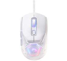 Marvo Myš FIT LITE G1, 12000DPI, optika, 7tl., drátová USB, bílá, herní, RGB podsvícení