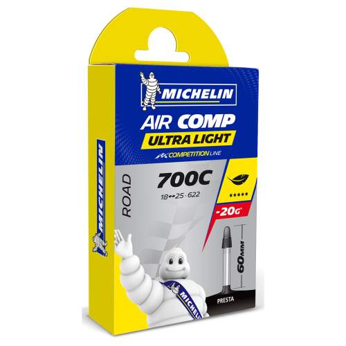 Michelin Aircomp Ultralight 18/25-622 SV silniční duše gal. ventil 60 mm