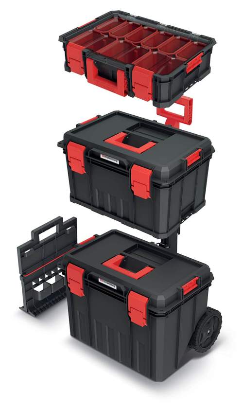 Prosperplast Set kufrů na nářadí a organizéru LARON 530x355x825