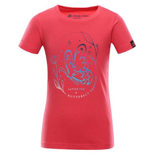 ALPINE PRO Dioro Růžová Dětské bavlněné triko 104-110