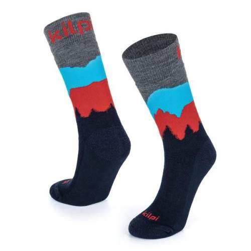 Kilpi NORS-U Unisex ponožky z merino vlny SU0804KI Tmavě modrá 35