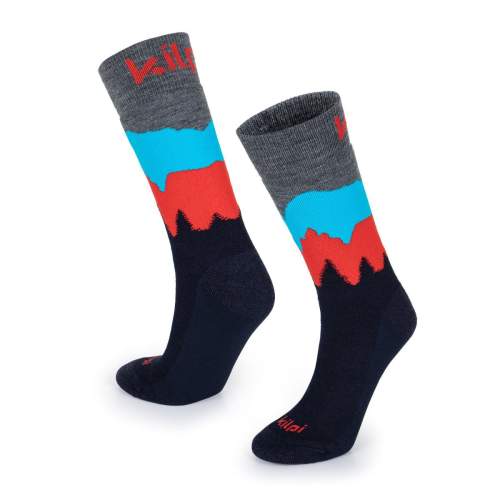 Kilpi NORS-U Unisex ponožky z merino vlny SU0804KI Tmavě modrá 39