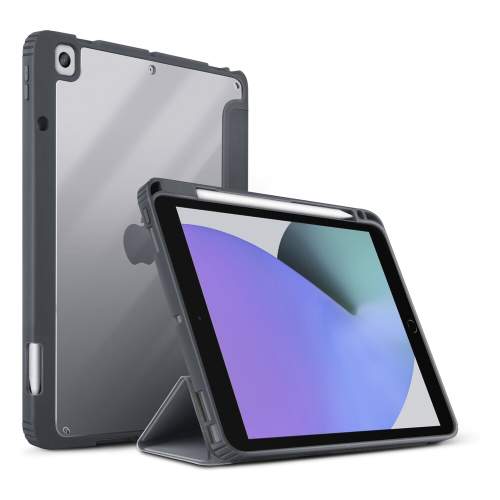 UNIQ Moven Antimikrobiální pouzdro iPad 10.2" šedé