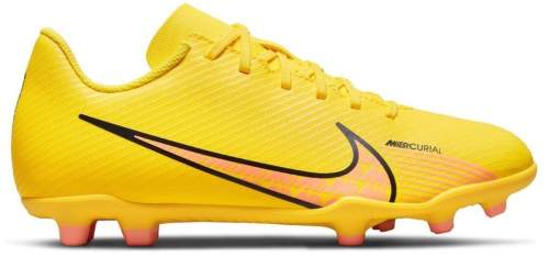 Nike JR MERCURIAL VAPOR 15 CLUB FG/MG Dětské kopačky, žlutá, velikost 33.5