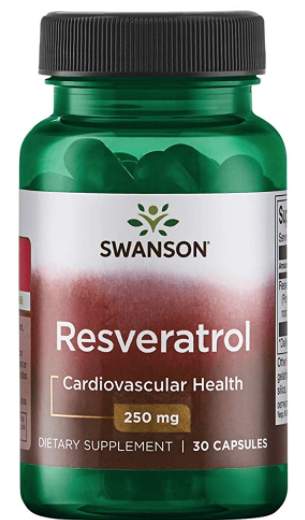 Swanson Resveratrol Resveratrol 100 30 ks, kapsle, 250 mg
