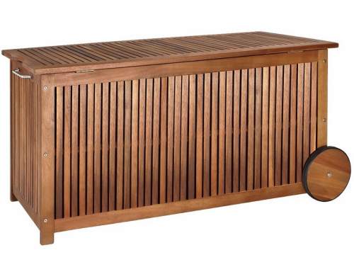 FurniGO - Dřevěný úložný box - akát - 117 cm