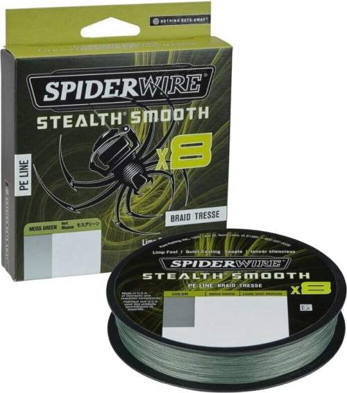 Spiderwire splétaná šňůra stealth smooth 8 zelená 150 m - 0,13 mm 12,7 kg