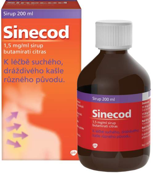 Sinecod 1,5 mg sirup 300 mg 200 ml