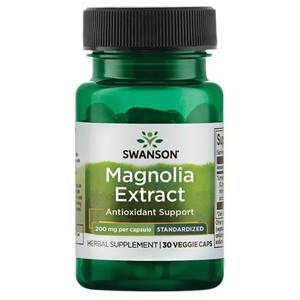 Swanson Magnolia Extract 30 ks, vegetariánská kapsle, 200 mg
