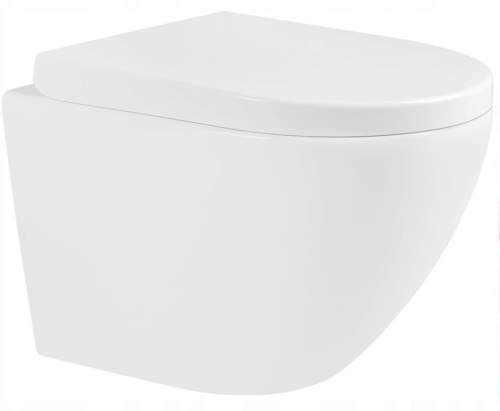 MEXEN/S Lena Závěsná WC mísa včetně sedátka, duroplast, bílá