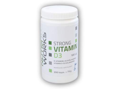 Nutriworks strong vitamin d3 2000iu 200 kapslí