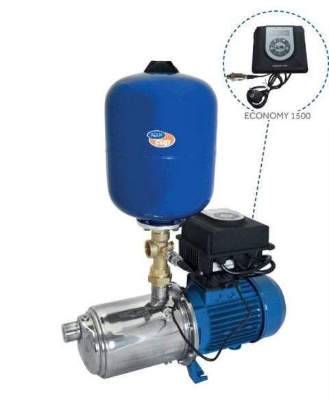 AquaCup ECONOMY CONTROL-U9 200/4 H Automatická vodárna s frekvenčním měničem 230V 1,5kW 240l/min 47m