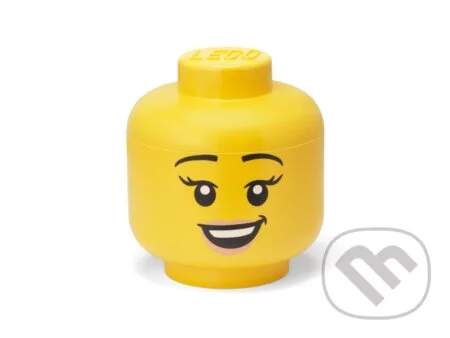 LEGO úložná hlava (veľkosť L) - šťastné dievča - LEGO