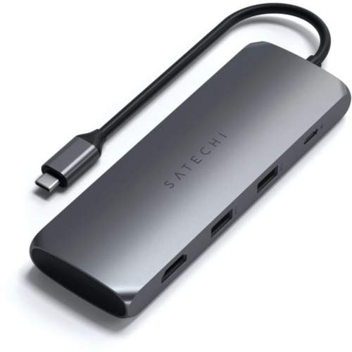 Satechi Aluminium USB-C Hybrid Multiport adaptér černý