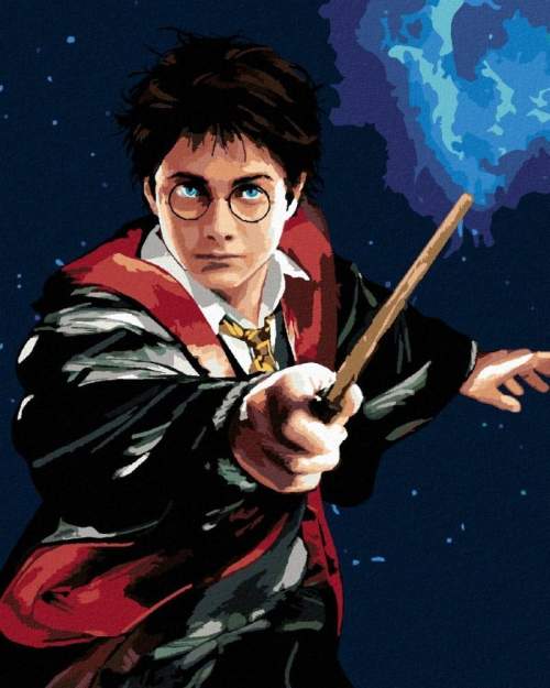 Malování podle čísel: Harry Potter - Harry a hůlka - Zuty