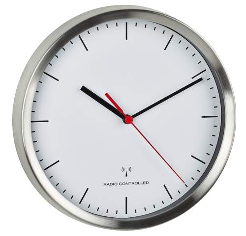 TFA Dostmann Nástěnné hodiny řízené DCF signálem TFA 60.3530.02; Ø 220 mm