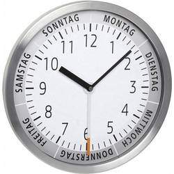 Quartz nástěnné hodiny TFA Dostmann 60.3044.02 60.3044.02, vnější O 303 mm, hliník