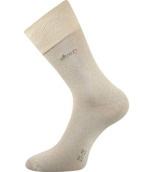 Ponožky společenské Lonka Desilve 3 ks - béžové, 43-46