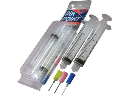 DeLuxe Injekční stříkačky 5ml se 3 jehlami pro aplikaci lepidel