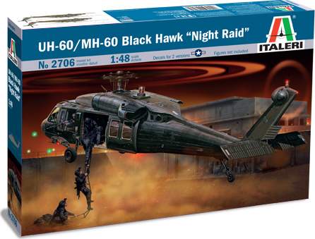 ITALERI Model Kit vrtulník 2706 - UH-60/MH-60 "NIGHT RAID" (1:48)