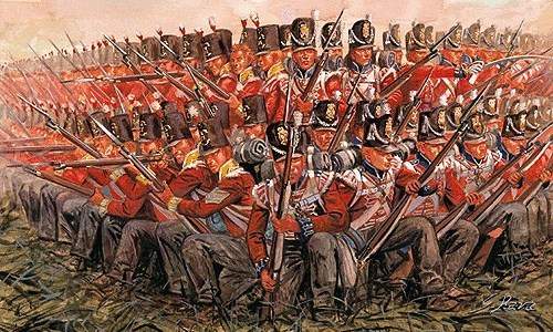 Italeri figurky - britská pěchota 1815 (Napoleonské války) (1:72)