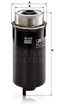 Palivový filtr MANN-FILTER WK 8139