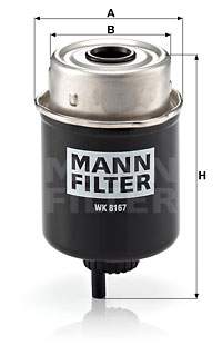 Palivový filtr MANN-FILTER WK 8167
