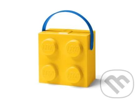 Box na svačinu LEGO, s rukojetí, žlutá
