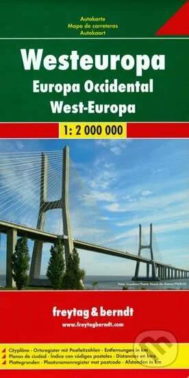 Westeuropa/Západní Evropa 1:2M/automapa - freytag&berndt
