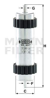 Palivový filtr MANN-FILTER WK 6037