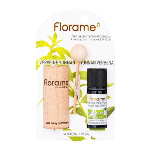 Difuzér provensálský dřevěný + éterický olej Verbena 10 ml BIO   FLORAME