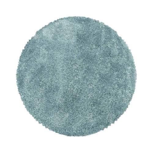 Ayyildiz koberce Kusový koberec Fluffy Shaggy 3500 blue kruh - 160x160 (průměr) kruh cm Modrá, Střední (80x160 - 164x240), Syntetický (umělý)