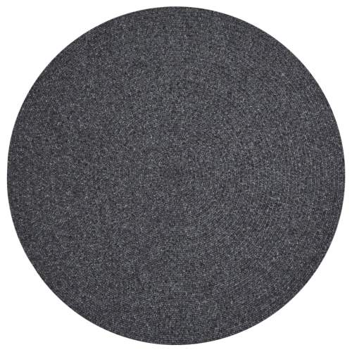 NORTHRUGS - Hanse Home koberce Kusový koberec Braided 105550 Dark Grey kruh - 200x200 (průměr) kruh cm