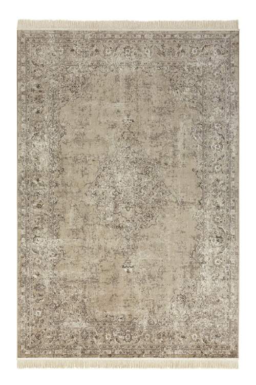 Nouristan - Hanse Home koberce Kusový koberec Naveh  Olivgreen - 160x230 cm Béžová, Střední (80x160 - 164x240), Viskóza
