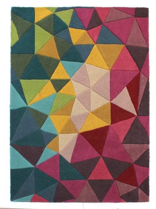 Flair Rugs koberce Ručně všívaný kusový koberec Illusion Falmouth Multi - 60x230 cm