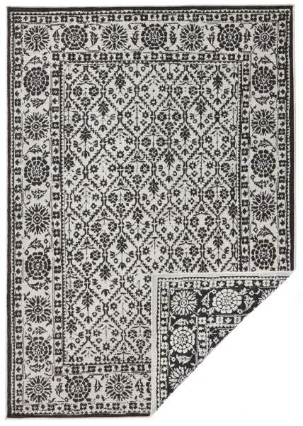 NORTHRUGS - Hanse Home koberce Kusový koberec Twin-Wendeteppiche 103113 schwarz creme - 160x230 cm Černá, Velké (190x270 cm a větší), Syntetický (umělý)