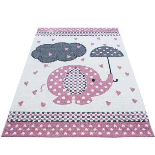 Ayyildiz koberce Dětský kusový koberec Kids 570 pink - 160x230 cm Růžová, Střední (80x160 - 164x240), Syntetický (umělý)