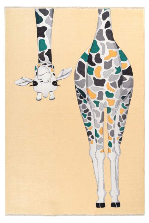 Obsession koberce Kusový koberec My Greta 602 giraffe - 115x170 cm Vícebarevná, Střední (80x160 - 164x240), Bavlna