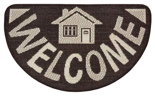 Hnědá rohožka Hanse Home Weave Big Welcome, 50 x 80 cm