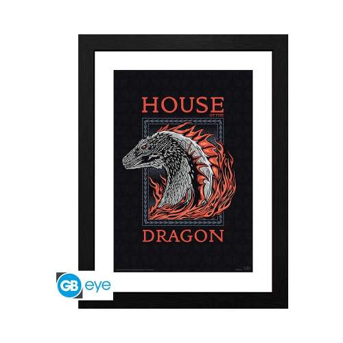 Obraz v rámu House of the Dragon - Red Dragon