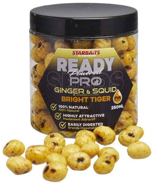 Tygří ořech Starbaits Bright Ready Seeds Pro Ginger Squid 250ml