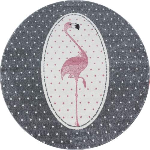 Ayyildiz koberce Dětský kusový koberec Kids 630 pink kruh - 160x160 (průměr) kruh cm