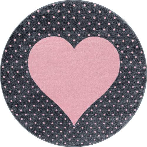 Ayyildiz koberce Dětský kusový koberec Bambi 830 pink kruh Rozměry koberců: 160x160 (průměr) kruh