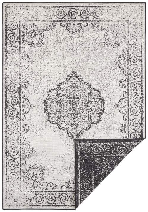 NORTHRUGS - Hanse Home koberce Kusový koberec Twin Supreme 103868 Cebu Black/Cream - 120x170 cm