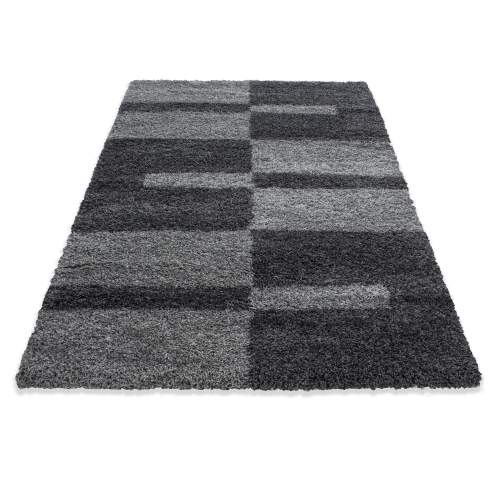 Ayyildiz koberce Kusový koberec Gala 2505 grey - 120x170 cm Černá, Velké (190x270 cm a větší), Syntetický (umělý)
