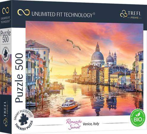 TREFL Puzzle UFT Romantic Sunset: Benátky, Itálie 500 dílků