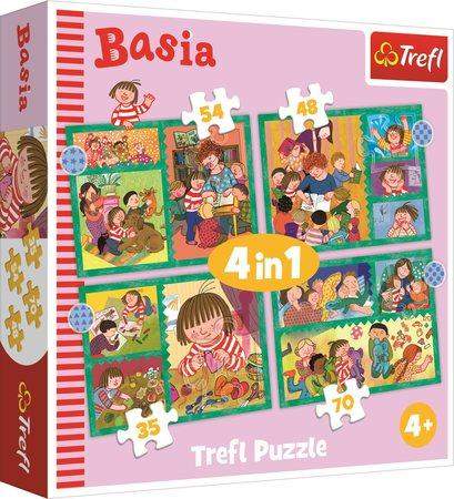 TREFL Puzzle Basia 4v1 (35,48,54,70 dílků)