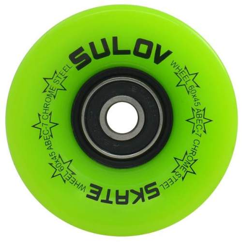 Sulov | Kolečka Penny board LEMON GREEN 60 x 45mm 85A, sada 4ks, s ložisky PB-WHEELS-09